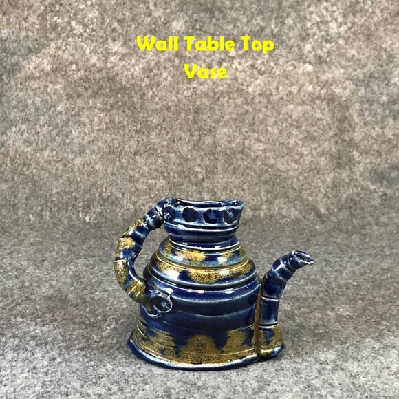 Pottery Pitcher Wall Tabletop Decorative Planter Vase - Picture 1 of 7